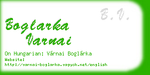 boglarka varnai business card